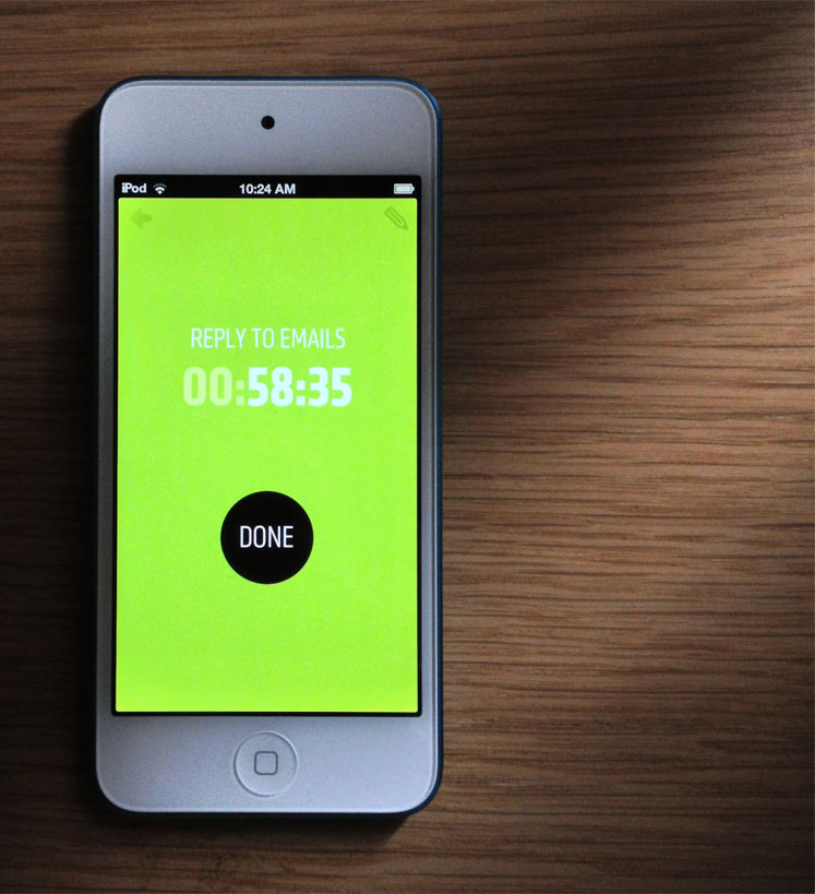 Sneak peek of Countdone for iOS