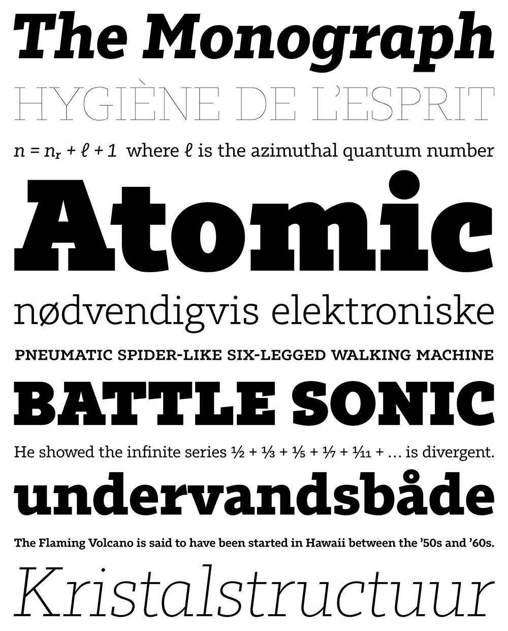 Type specimen