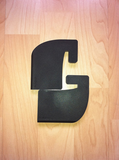 Photo of part of the MoviePeg alphabet